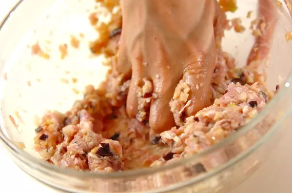 鶏団子のスープ煮の作り方1