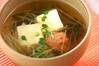 卵豆腐と梅干しの吸い物の作り方の手順