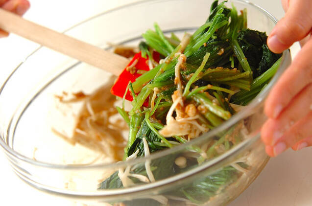 青菜のゴマ和えの作り方の手順6