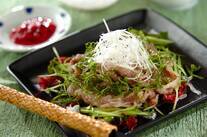 牛しゃぶしゃぶの梅ダレ