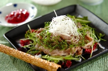 牛しゃぶしゃぶの梅ダレ