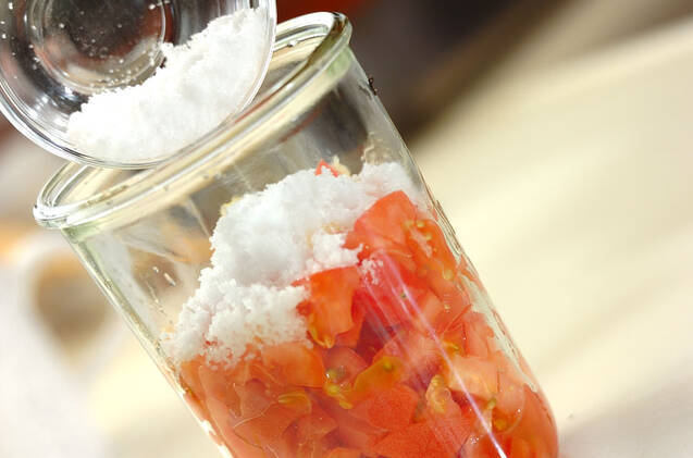 基本の塩トマトの作り方の手順2