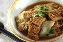 ウナギと新ゴボウの卵とじ