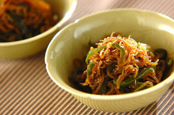 糸コンとピーマンの炒め煮