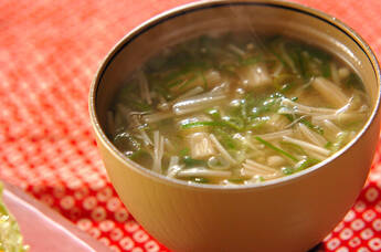 エノキのみそ汁