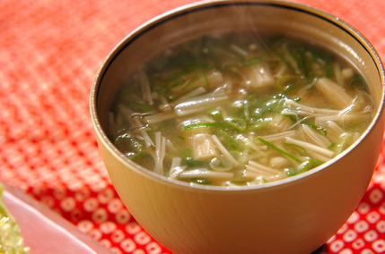 エノキのみそ汁