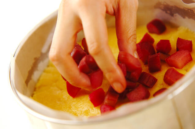 マンマの手作りルバーブのケーキの作り方の手順7