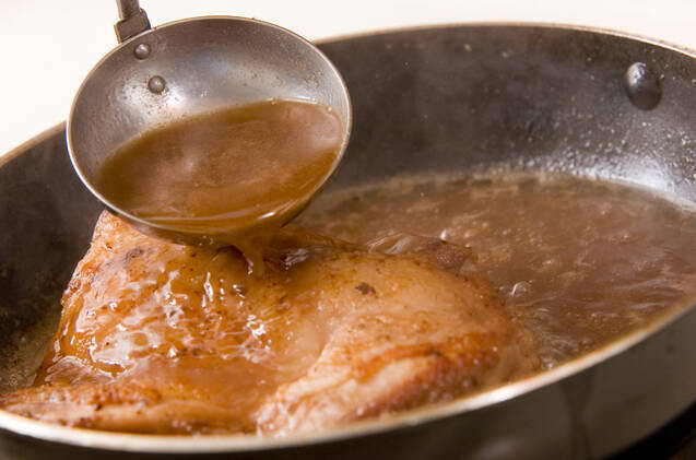 鶏のコーラ煮 チンゲン菜添えの作り方の手順3