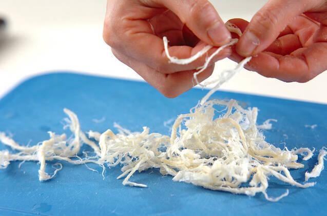 切干し大根の梅ハリハリの作り方の手順2