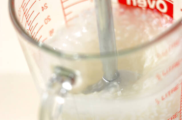 豆乳がゆの作り方の手順2