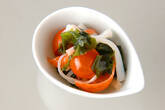 カニカマとプチトマトの酢の物