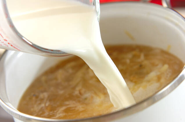 大根とアサリのミルクスープの作り方の手順7