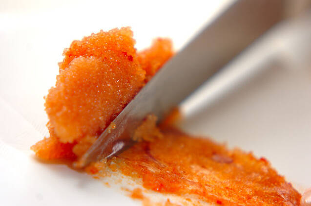 ユズ明太うどんの作り方の手順1