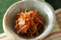 ベーコンとゴボウのきんぴら