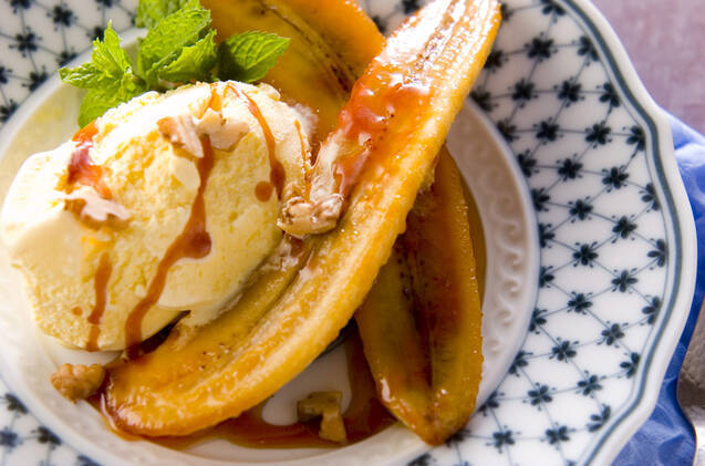 カラメルバナナアイス添