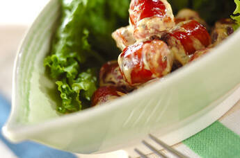 ソーセージのハーブマヨ和え