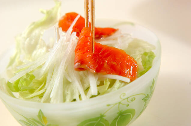 サーモンのサラダの作り方の手順4