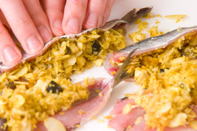 イワシのパン粉焼きの作り方の手順7