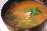 ほうれん草のみそ汁