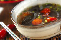 ワカメとプチトマトのスープ