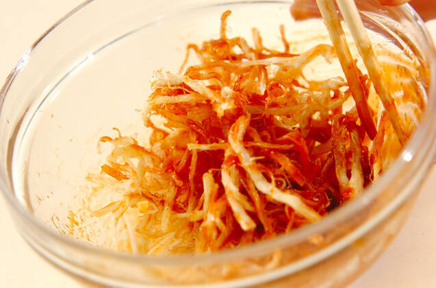 韓国風☆甘辛サキイカの作り方の手順2