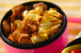 キャベツと豚肉のみそ炒め