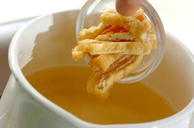 セリ入りスープの作り方の手順4