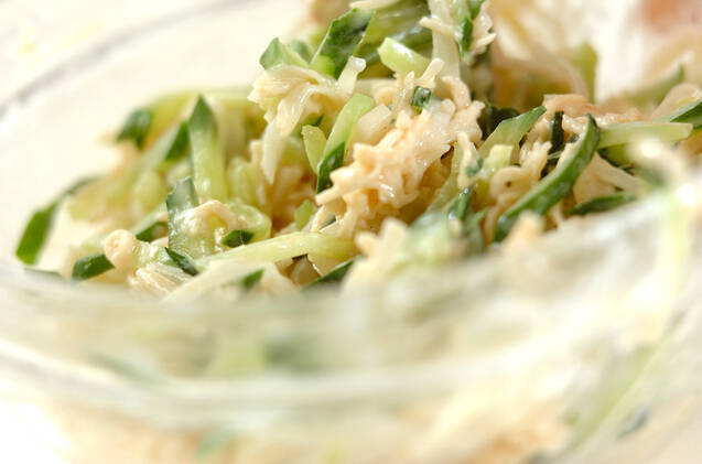 塩もみキュウリと大根のホタテゴママヨ和えの作り方の手順6