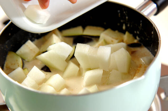 冷やしグリーンカレーのフォーの作り方の手順5