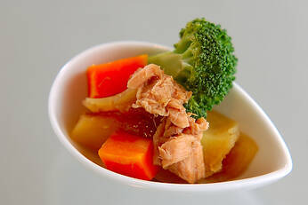 ツナとジャガの蒸し煮