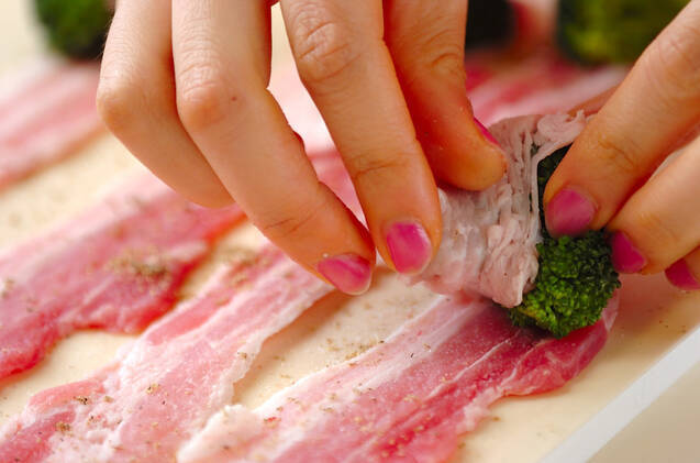 肉巻きブロッコリーの作り方の手順3