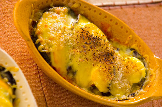 ナスのミートグラタン