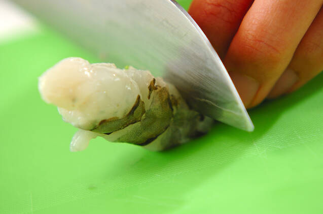 サクサクガーリックシュリンプの作り方の手順1