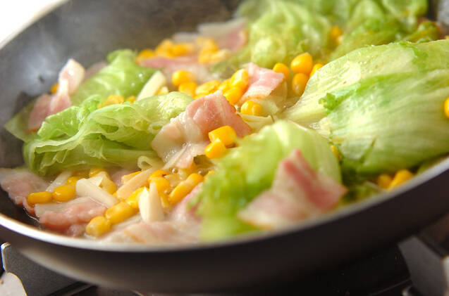 レタスの洋風蒸しの作り方の手順4