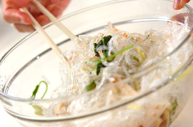 糸寒天の梅おかか和えの作り方の手順6