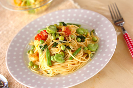 お豆たっぷりパスタ