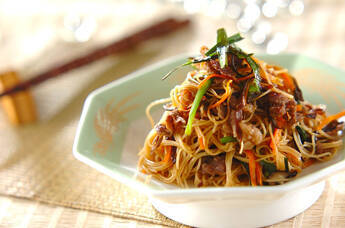 チャプチェ風素麺