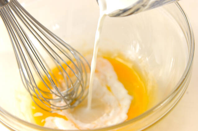 サツマイモ蒸しパンの作り方の手順2