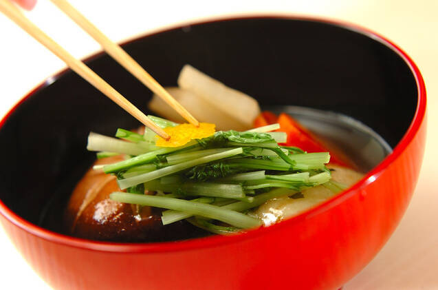 すまし仕立てのお雑煮～出汁が決め手！の作り方の手順7