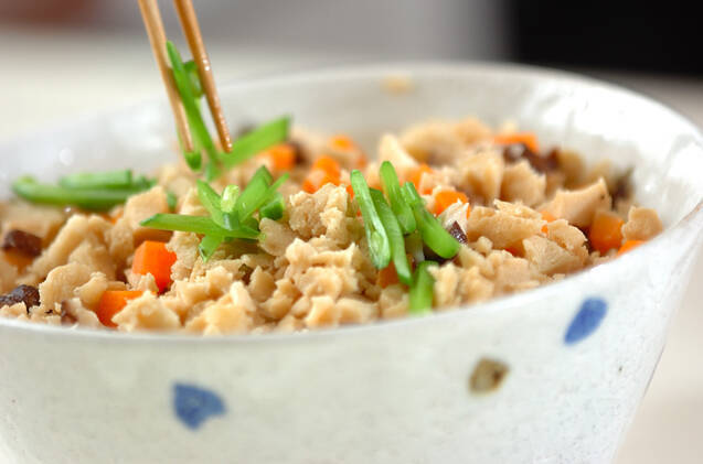 高野豆腐のそぼろ丼の作り方の手順8