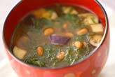 ナスと納豆のみそ汁