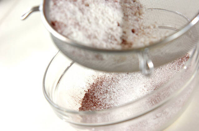 オートミールココアクッキーの作り方の手順1