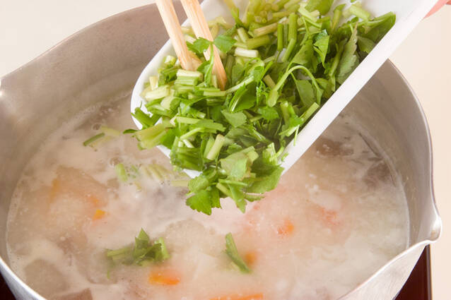 あっさり野菜の粕汁の作り方の手順6