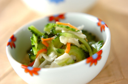 ゴーヤと切干し大根の甘酢和え