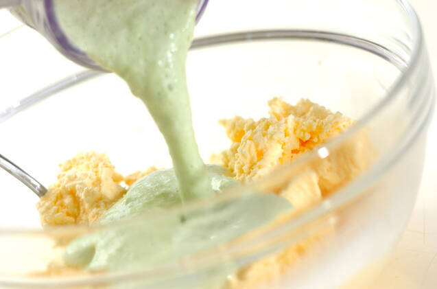 ずんだアイスの作り方の手順2