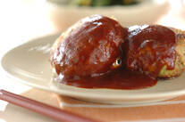 春キャベツ入りハンバーグ