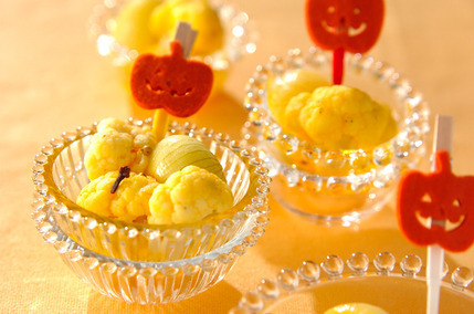 カリフラワーとペコロスのピクルス