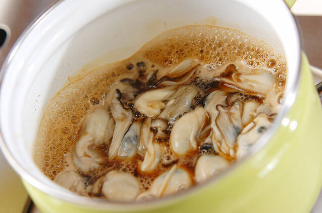 カキのキムチ炊き込みご飯の作り方の手順5