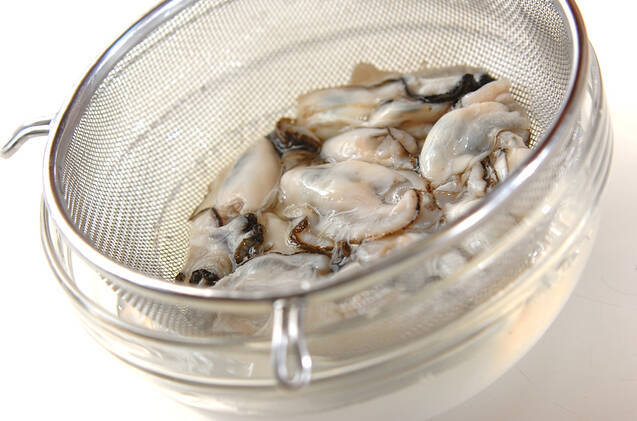 カキのキムチ炊き込みご飯の作り方の手順1