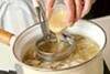 豆腐のゴマみそ汁の作り方の手順4